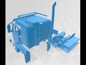 volvo fmx 2013 printable cabin truck 3D Print Model