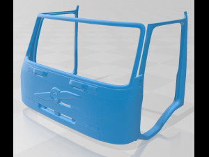 volvo fmx 2013 printable cabin truck 3D-Druckmodell