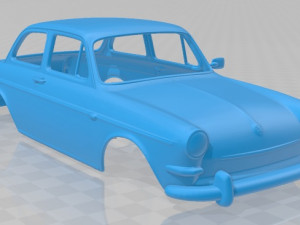 volkswagen 1500 notchback 1961 printable body car Modelo de Impressão 3D