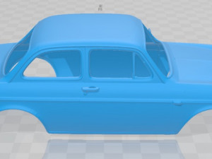 volkswagen 1500 notchback 1961 printable body car Modelo de Impressão 3D
