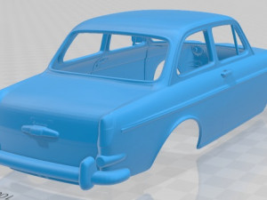volkswagen 1500 notchback 1961 printable body car Modelo de Impressão 3D