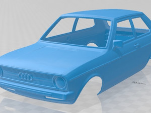 audi 50 1974 printable body car Modelo de impresión 3D