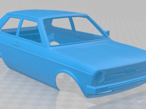 audi 50 1974 printable body car Modelo de Impressão 3D