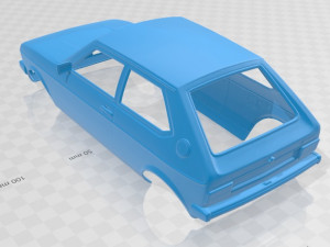 audi 50 1974 printable body car Modelo de Impressão 3D