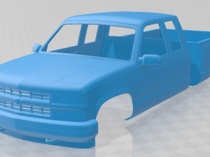 chevrolet c1500 k1500 extended cab 1988 printable body car 3D प्रिंट मॉडल