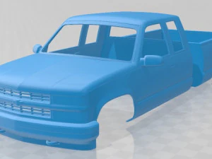 chevrolet c1500 k1500 extended cab 1988 printable body car 3D Print Model