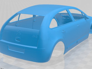 citroen c4 2008 printable body car 3D Baskı Modeli