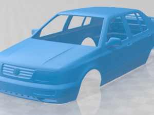 volkswagen jetta 1992 printable body car 3D Print Model