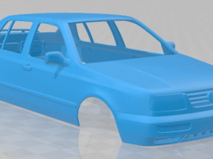 volkswagen jetta 1992 printable body car 3D Print Model