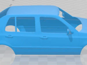 volkswagen jetta 1992 printable body car 3D Print Model