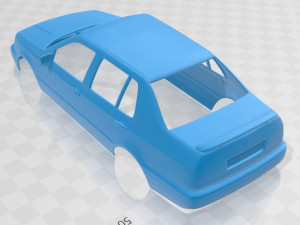 volkswagen jetta 1992 printable body car 3D Print Model