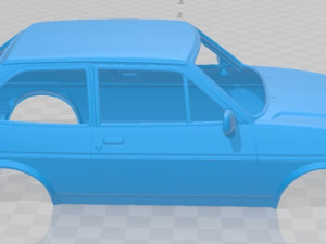 fiesta 1983 printable body car 3D 打印模型