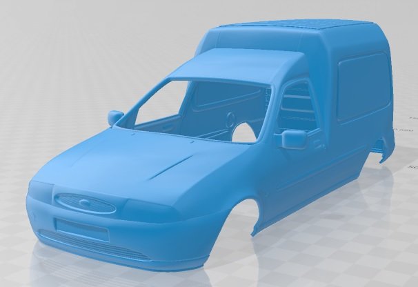 courier van 1999 printable body van 3D Print Model .c4d .max .obj .3ds .fbx .stl .blend 