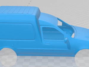 courier van 1999 printable body van 3D Print Model