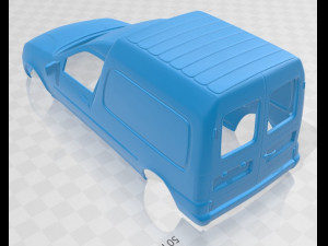 courier van 1999 printable body van 3D Print Model