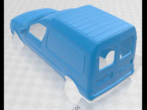 courier van 1999 printable body van 3D Print Model