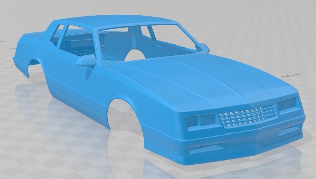 Monte Carlo SS 1986 Printable Body Car 3D Model In Automotive 3DExport