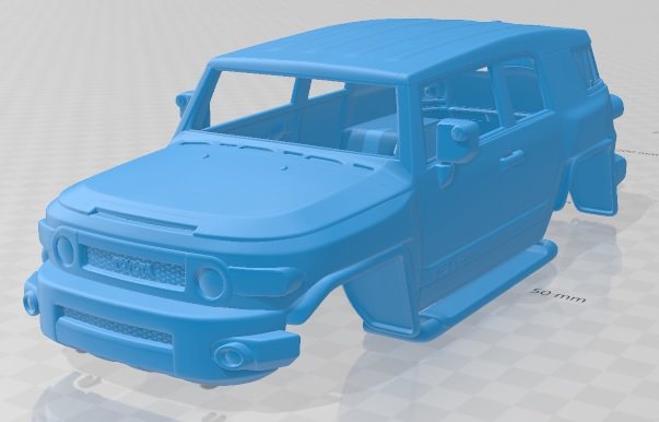 toyota fj cruiser vxr 2011 printable body car Modelo de Impressão 3D .c4d .max .obj .3ds .fbx .stl .blend