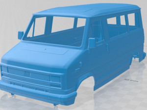 fiat ducato 1981 printable body van Modelo de impresión 3D