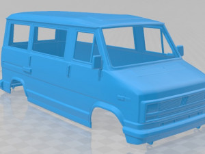 fiat ducato 1981 printable body van 3D प्रिंट मॉडल