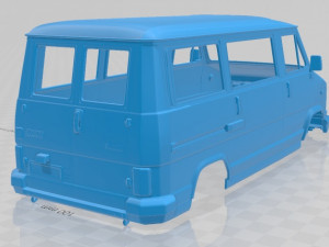 fiat ducato 1981 printable body van 3D प्रिंट मॉडल
