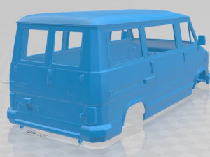 fiat ducato 1981 printable body van 3D Print Model