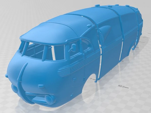 camioneta pegaso bacalao con carrocer&iacute;a imprimible Modelo de impresión 3D .c4d .max .obj .3ds .fbx .stl .blend 