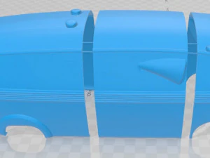 camioneta pegaso bacalao con carrocer&iacute;a imprimible Modelo de impresión 3D