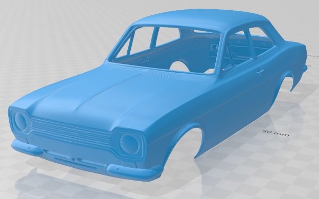 escort rs1600 1970 printable body car 3D प्रिंट मॉडल .c4d .max .obj .3ds .fbx .stl .blend 