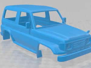 toyota land cruiser j70 3 doors 1990 printable body car 3D Print Model