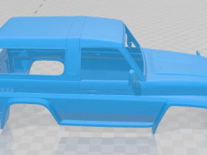 toyota land cruiser j70 3 doors 1990 printable body car 3D Print Model
