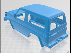 toyota land cruiser j70 3 doors 1990 printable body car Modello di stampa 3D