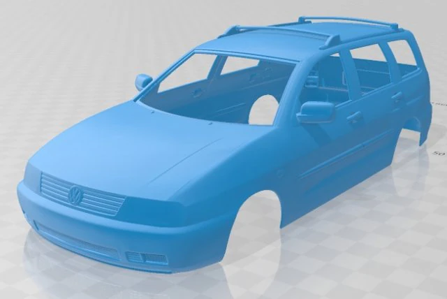 volkswagen polo variant 1997 printable body car 3D Print Model .c4d .max .obj .3ds .fbx .stl .blend 