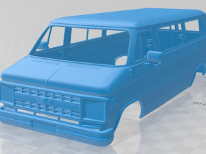 beauville 1988 printable body van 3D 프린트 모델