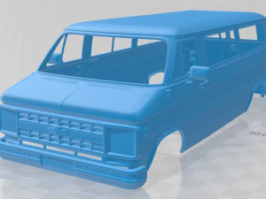 beauville 1988 printable body van 3D Print Model