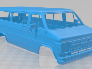 beauville 1988 printable body van 3D-printmodel
