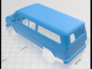 beauville 1988 printable body van 3D-printmodel