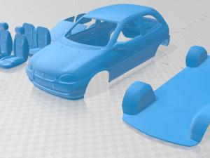 opel corsa b 1988 printable car 3Dプリントモデル