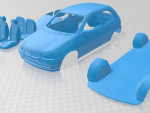 auto stampabile opel corsa b 1988 Modello di stampa 3D