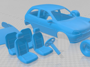 opel corsa b 1988 printable car 3D 打印模型