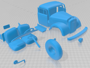 opel blitz 1940 printable cabin truck 3D printmodel