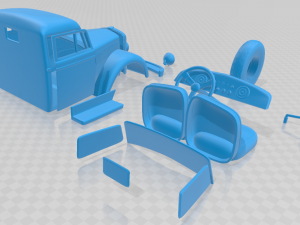 opel blitz 1940 printable cabin truck 3D printmodel