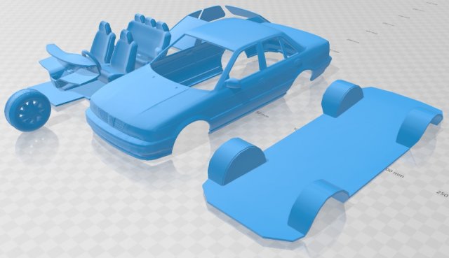 nissan tsuru 2004 printable car 3D Принт Модель .c4d .max .obj .3ds .fbx .stl .blend 