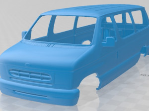 e passenger 1988 printable body van Modelo de impresión 3D