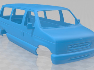 e passenger 1988 printable body van Model Cetak 3D