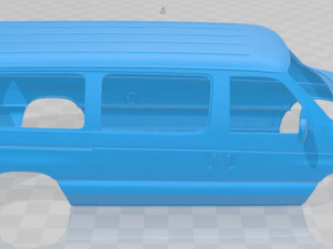 e passenger 1988 printable body van Model Cetak 3D
