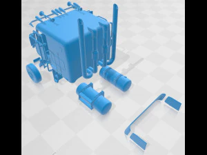 peterbilt 362 printable cabin truck 3D Print Model