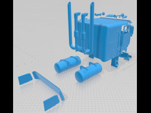 peterbilt 362 printable cabin truck Modèles 3D en vedette