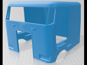 peterbilt 362 printable cabin truck Modèles 3D en vedette