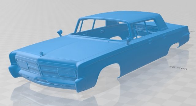 imperial crown 1965 printable body car 3D-Druckmodell .c4d .max .obj .3ds .fbx .stl .blend 